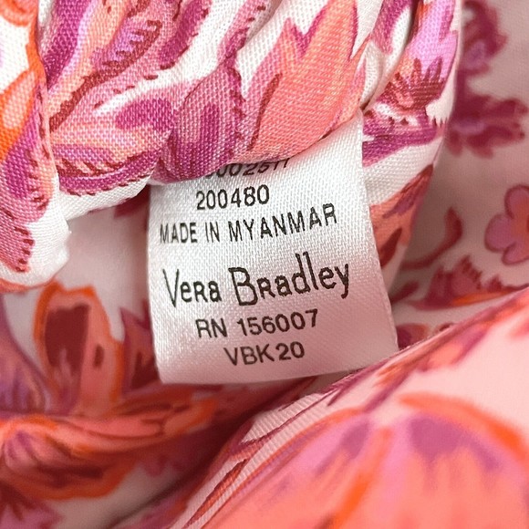 NWT Vera Bradley Utility Sling Backpack Desert Flower Pink Recycled Cotton - Picture 10 of 16